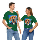 Blue Dog Unisex Jersey Short Sleeve Tee