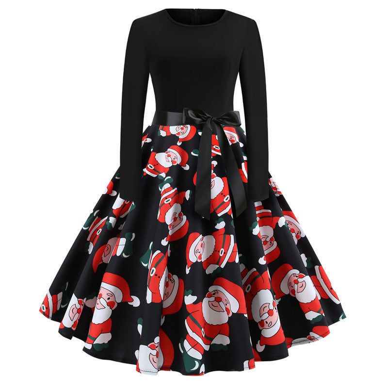 Christmas Retro A- Line Dress