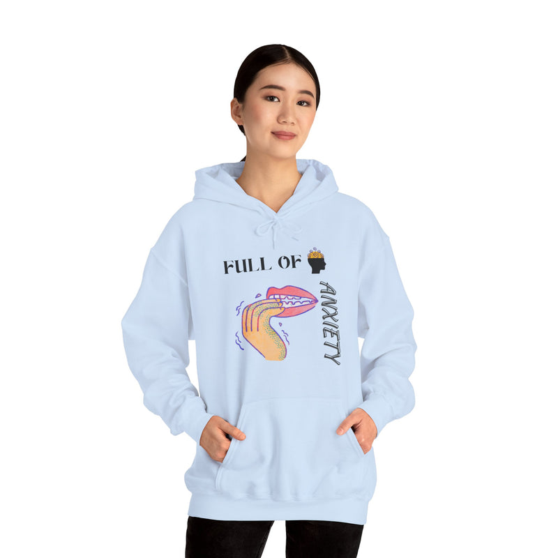 Full Of Anxiety Unisex Heavy Blend™ Hooded Sweatshirt
