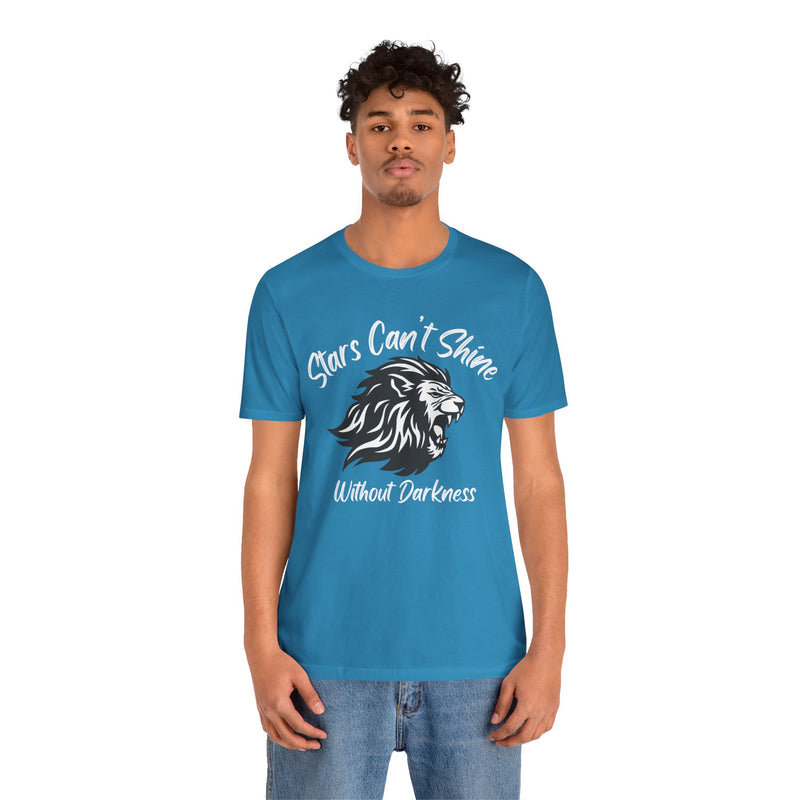 Stars Can't Shine Without Darkness Unisex Jersey Short Sleeve Tee