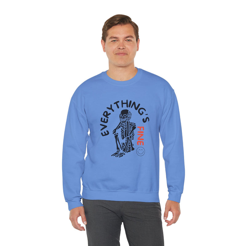 Everything's Fine Unisex Heavy Blend™ Crewneck Sweatshirt