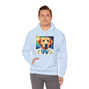 White Dog Unisex Heavy Blend™ Hooded Sweatshirt
