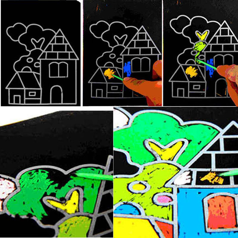 Kids Scratch Magic Painting Paper