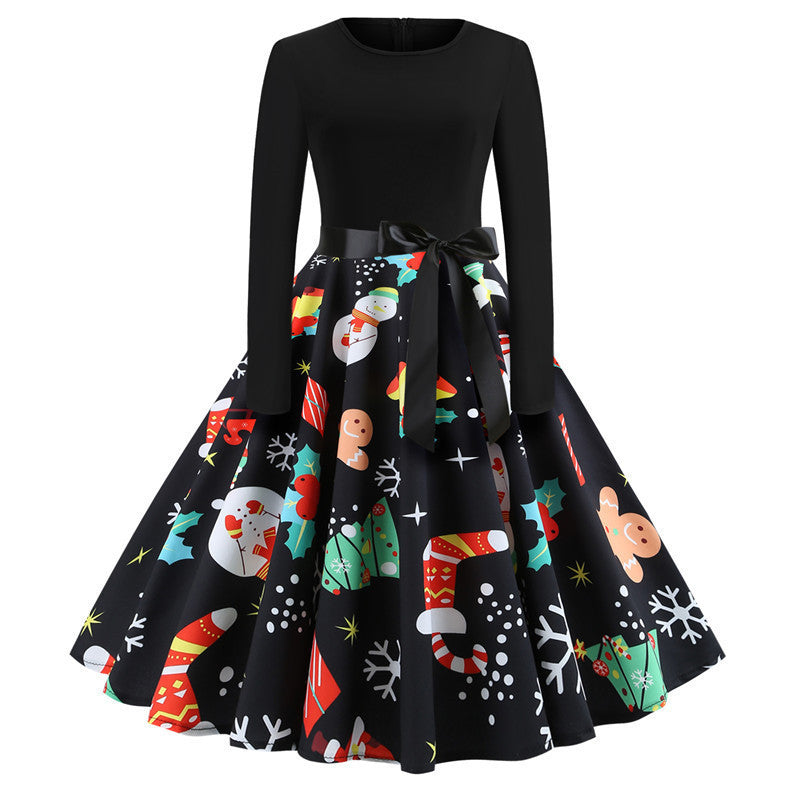 Christmas Retro A- Line Dress