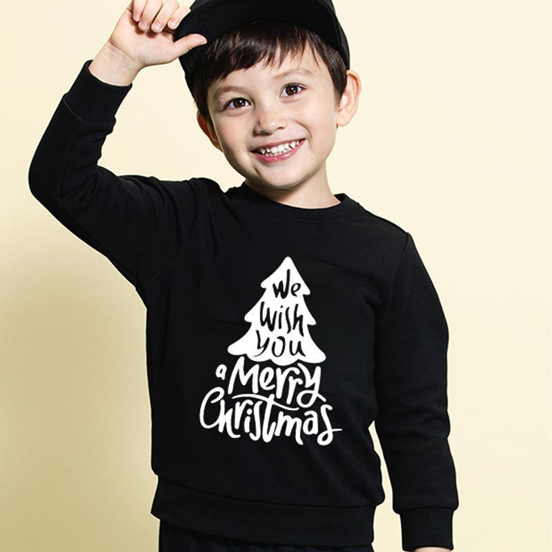 Kids'  Long-sleeved Round Collar  Sweater