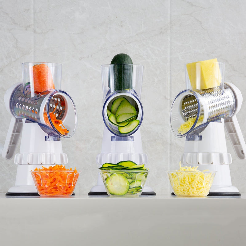 3 In 1 Vegetable Slicer Manual Kitchen Accessories - Shopeez