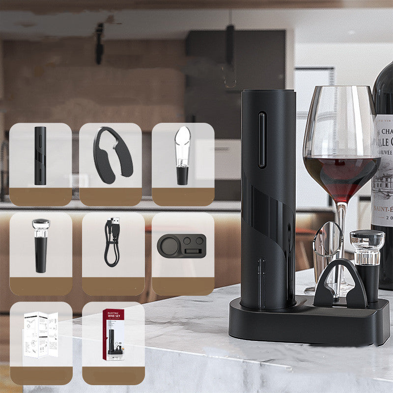 USB Rechargeable Wine Electronic Bottle Opener - Shopeez