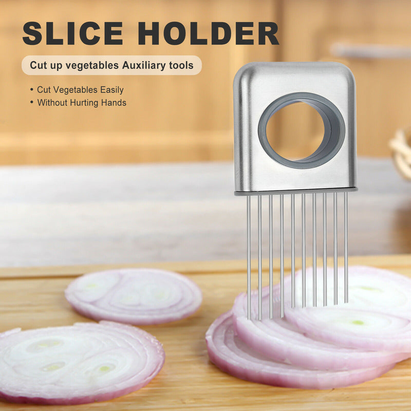 Onion Holder Slicer Vegetable Kitchen Gadget - Shopeez