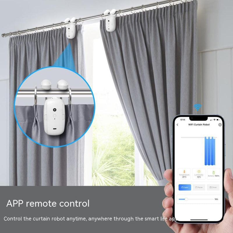 Smart Home Wi-Fi Roman Curtain Rod