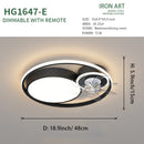 Luxury Simple Atmospheric Suction Fan Lamp