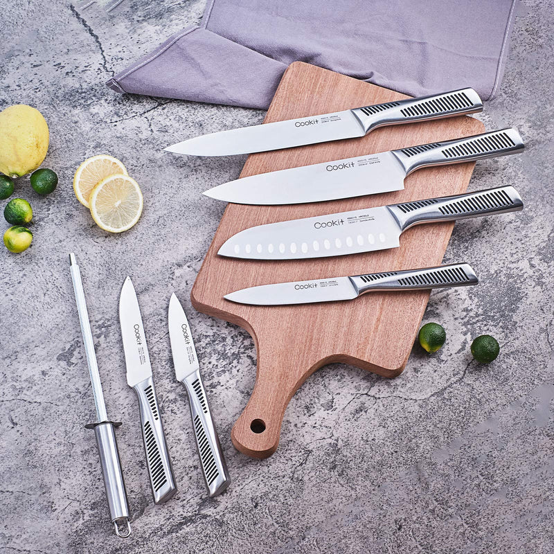 Kitchen 15 Piece Knife Sets With Block - Shopeez