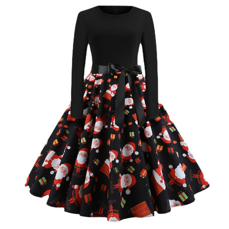 Christmas Retro A- Line Dress