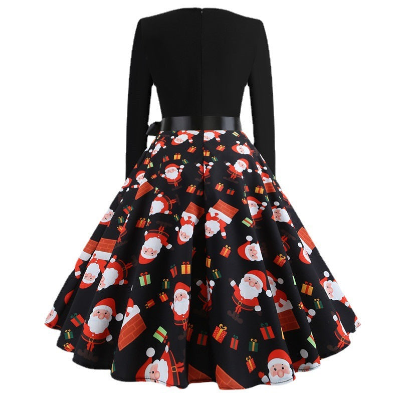 Christmas Retro A- Line Dress